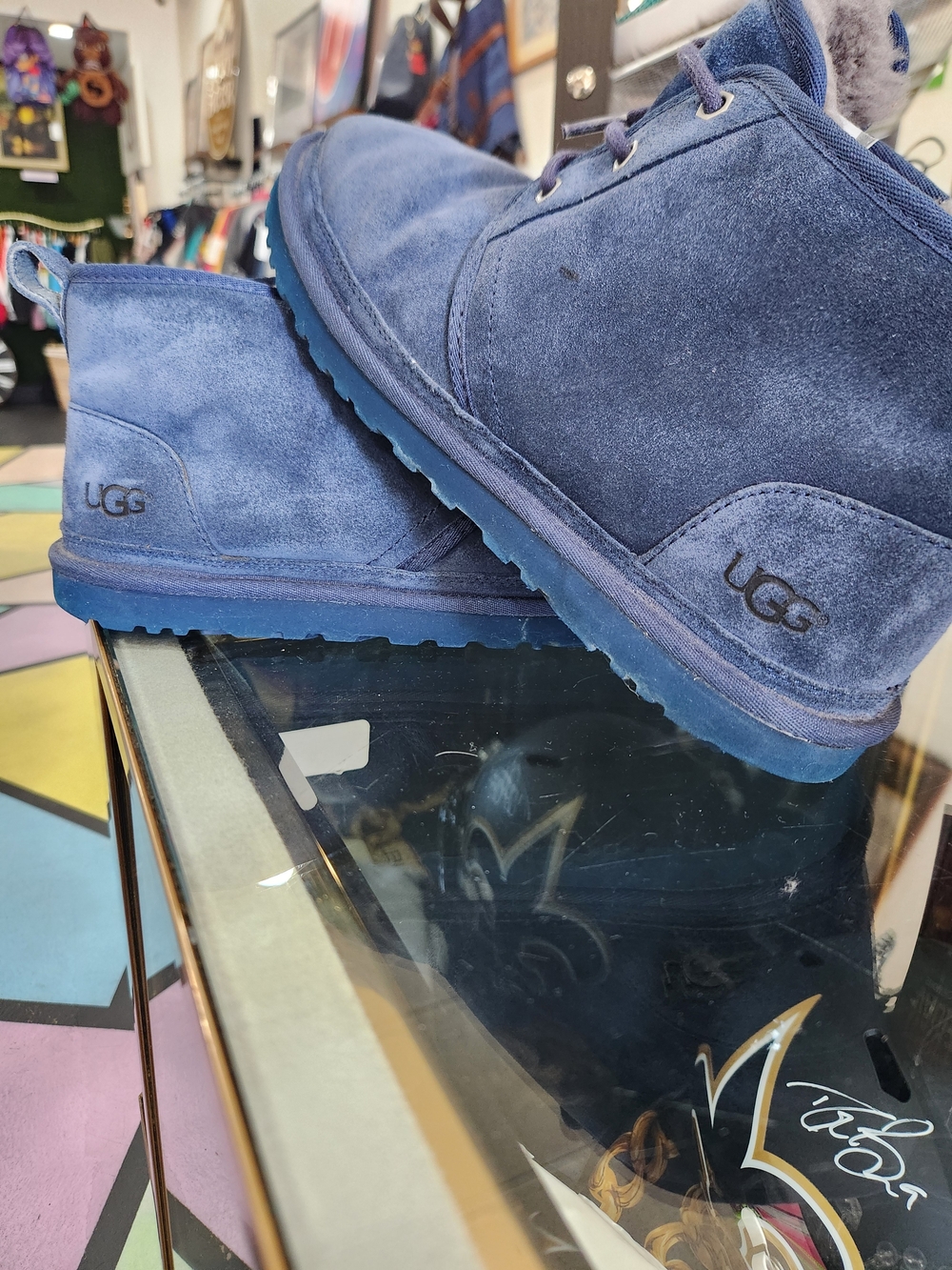 UGG Classic Blue Suede Boots